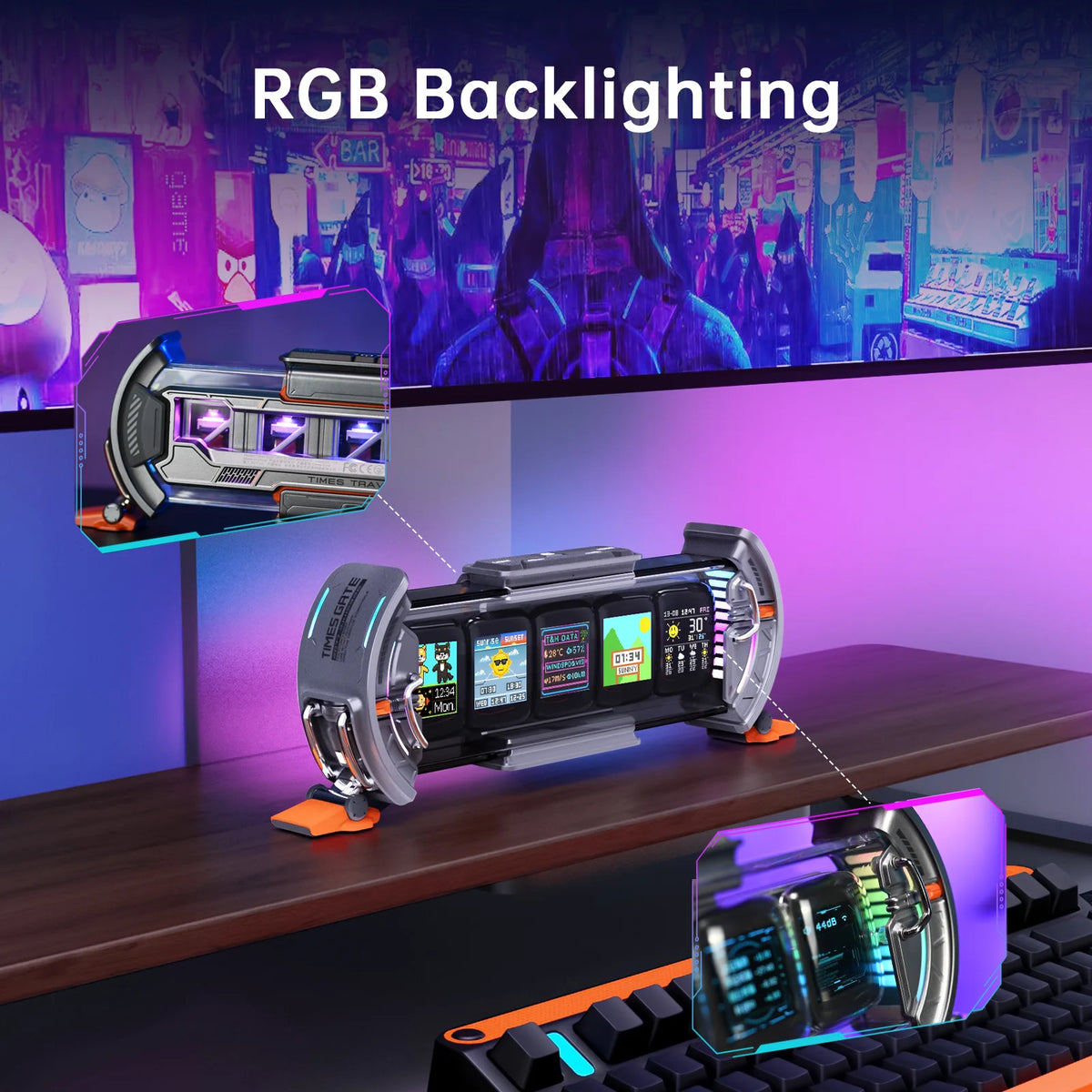 Divoom Times Gate RGB Gaming Clock