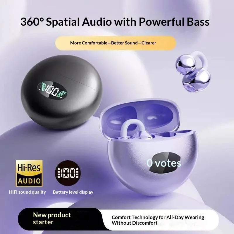 OWS Clip-On Wireless Bluetooth Earphones