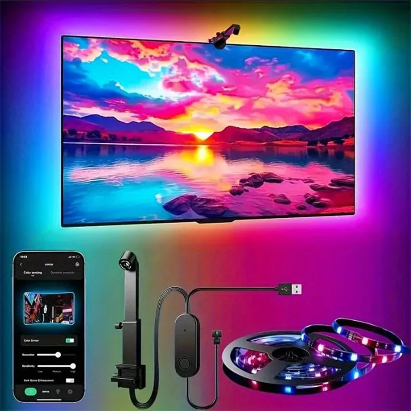 RGBIC TV Backlight Strip Camera Sync