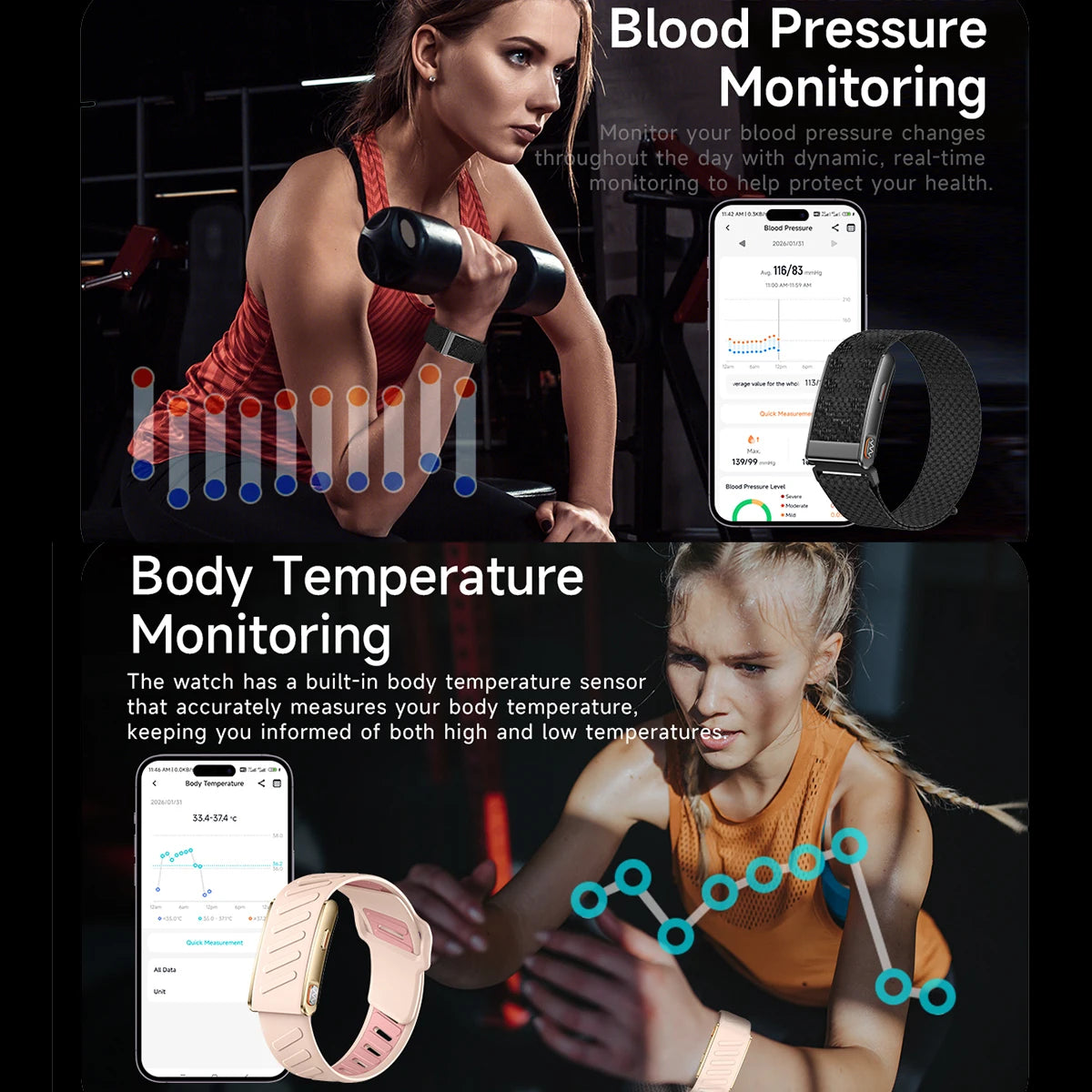 VWAR ECG HRV Fitness Smart Band