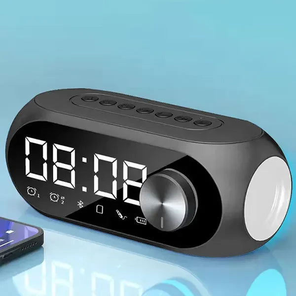 Portable Bluetooth Alarm Clock Speaker