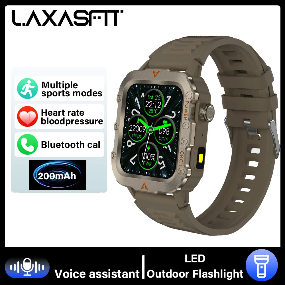 LAXASFIT Outdoor Bluetooth Call Smartwatch
