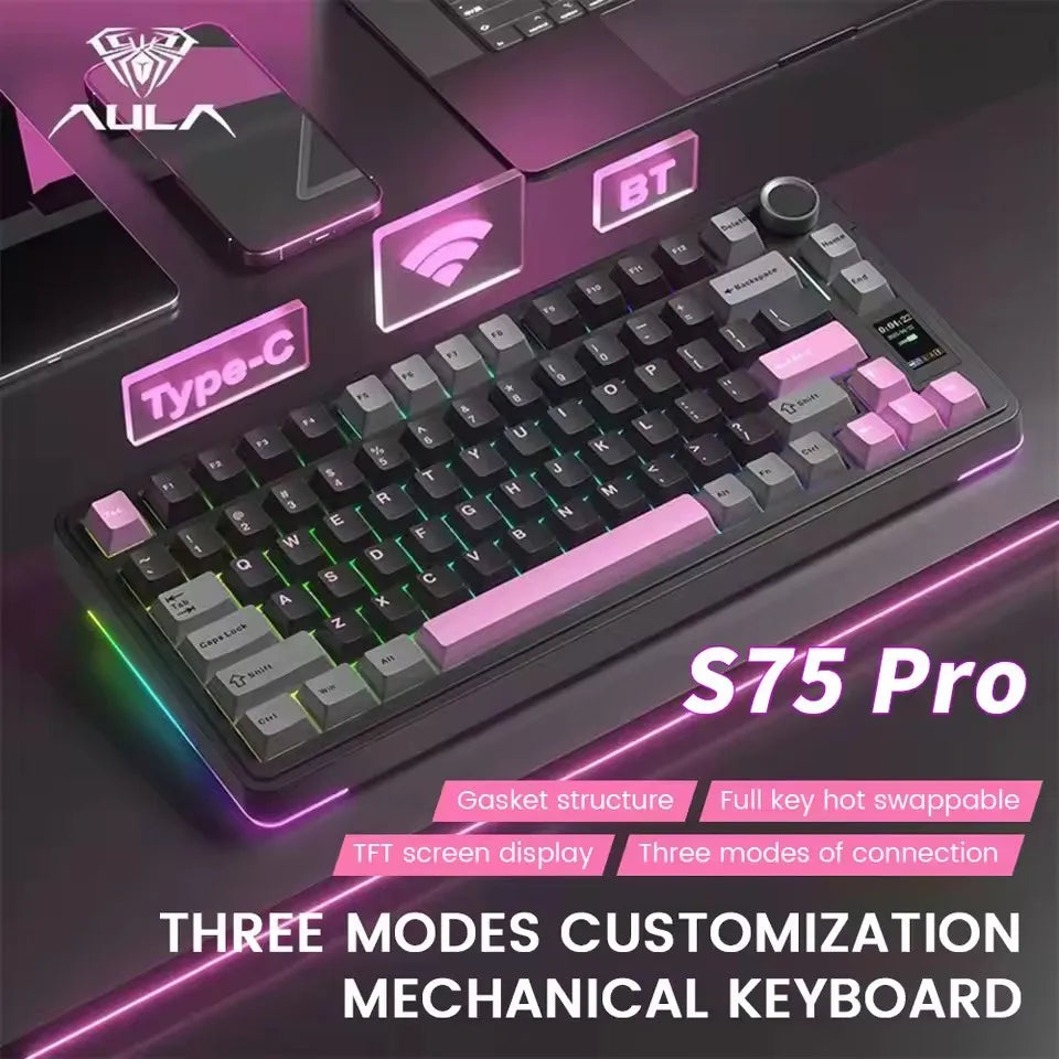 AULA S75 Pro Wireless Mechanical Keyboard