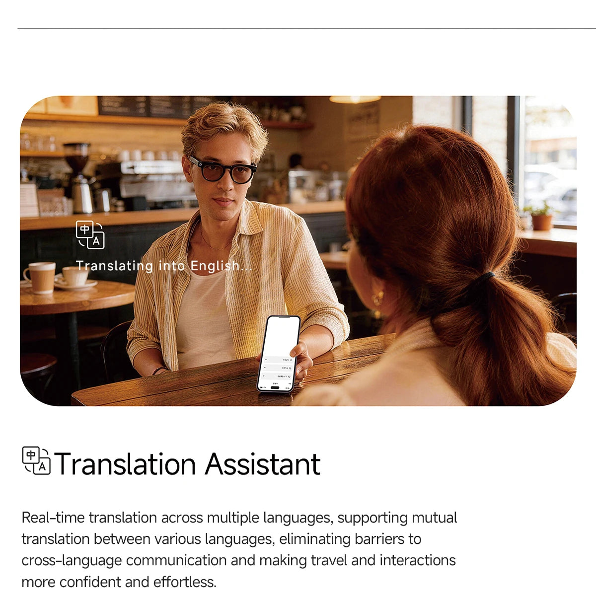 MT5 Ultra AI Translation Smart Glasses