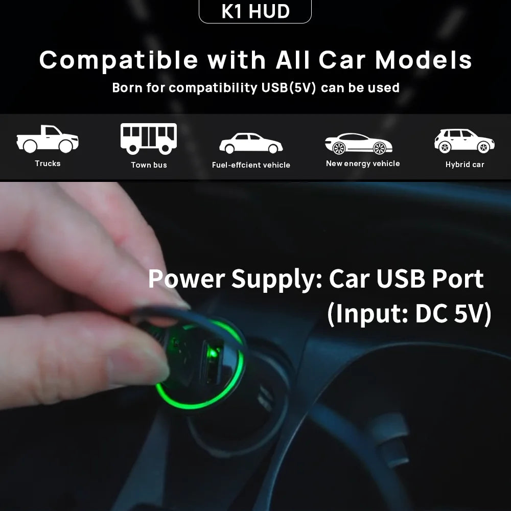 Universal Car HUD Digital Speedometer