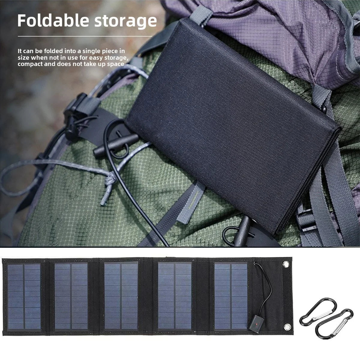 Foldable 5V USB Solar Charger