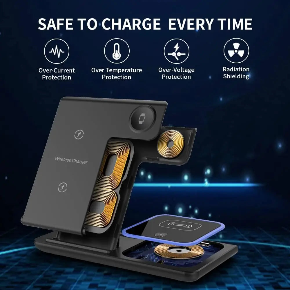 30W 3-in-1 Wireless Charging Stand