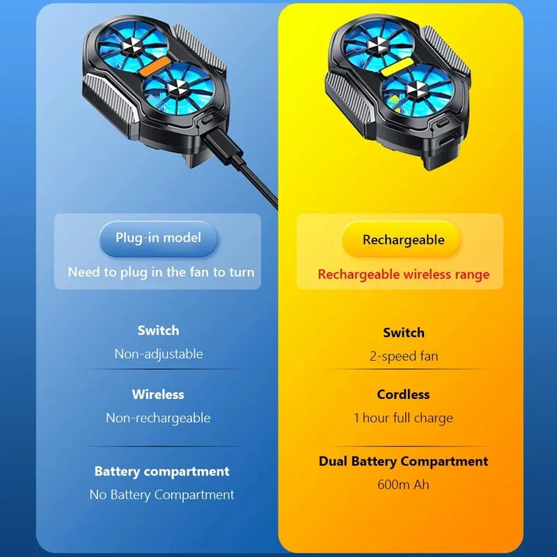 FS01 Dual Fan Phone Cooler