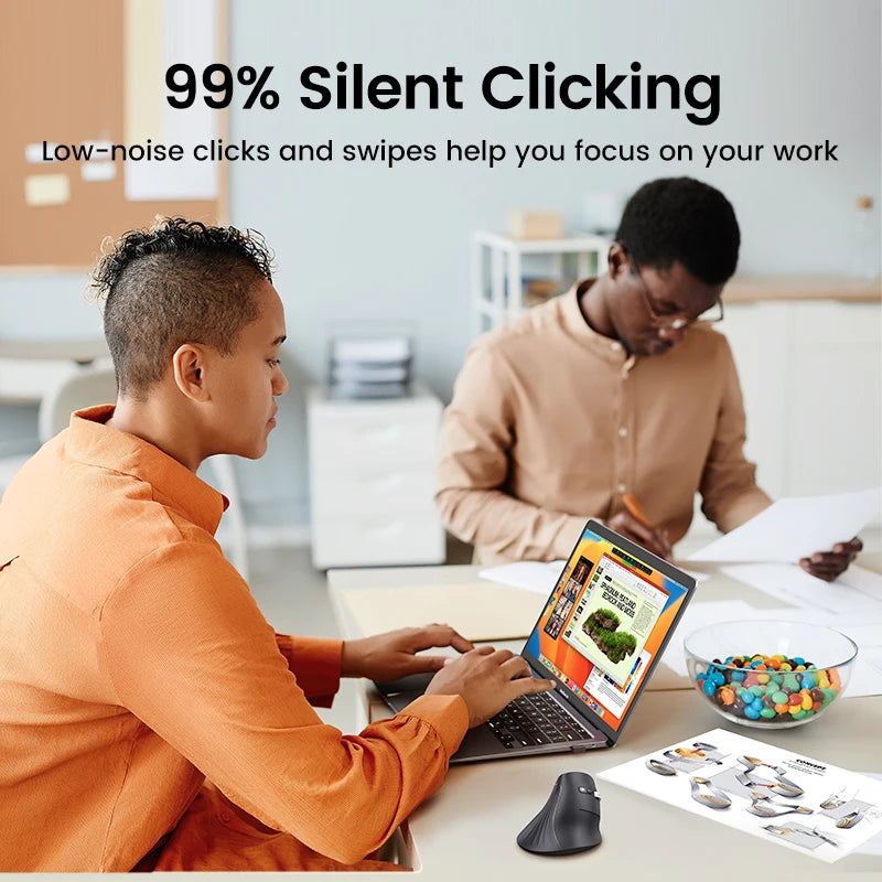 UGREEN 4000DPI Ergonomic Wireless Mouse