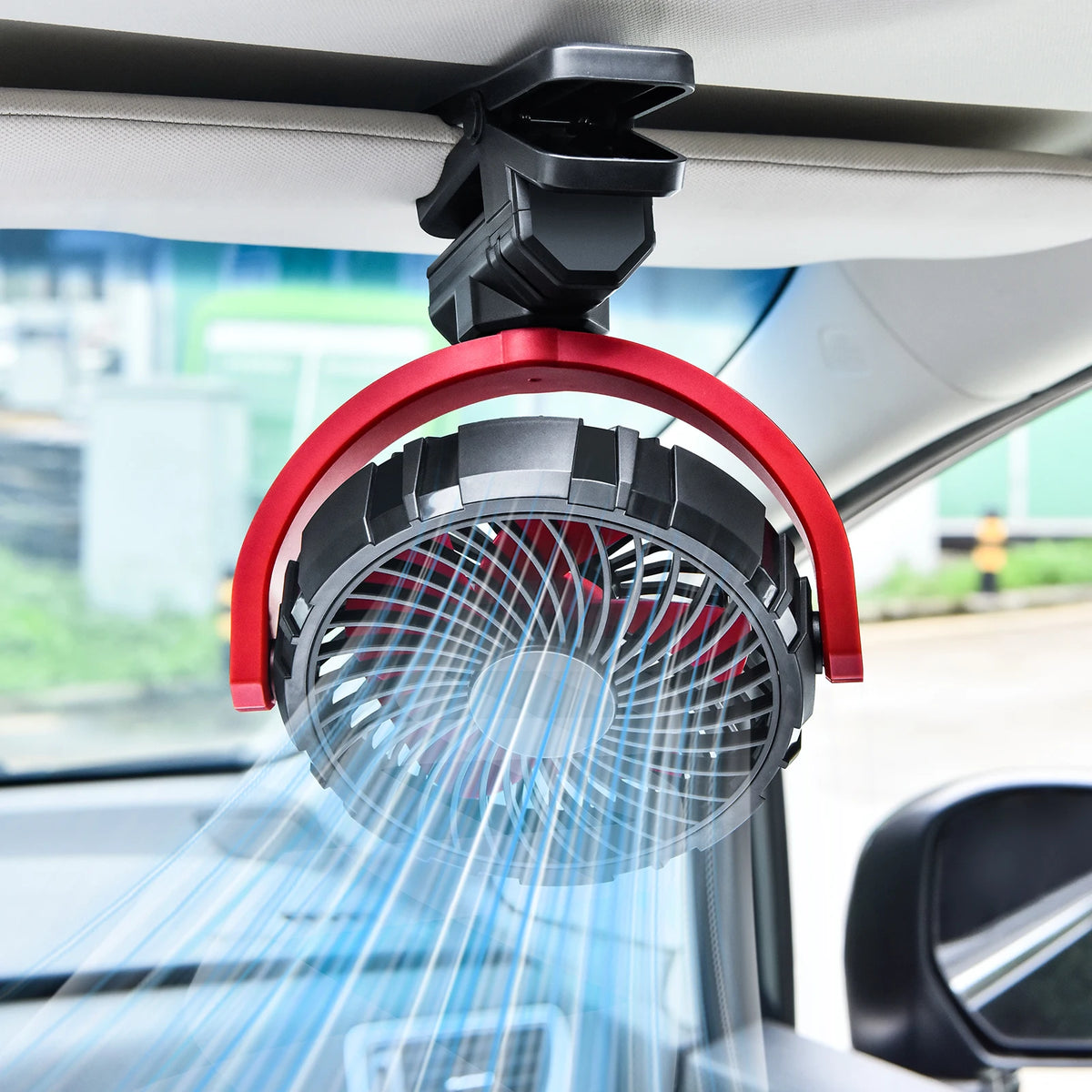 2000mAh Rechargeable Car Cooling Fan