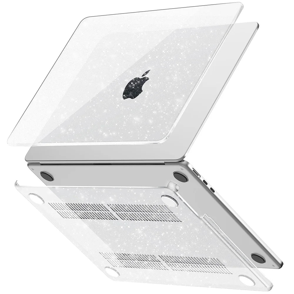 Glitter Clear MacBook Protective Case