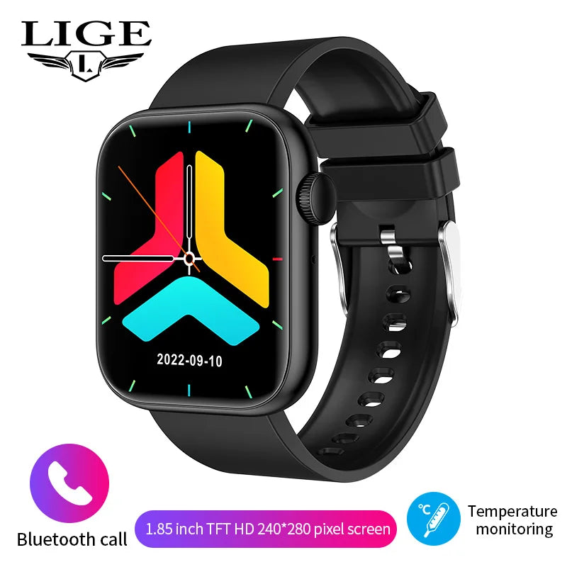 LIGE 1.85" Bluetooth Call Smartwatch