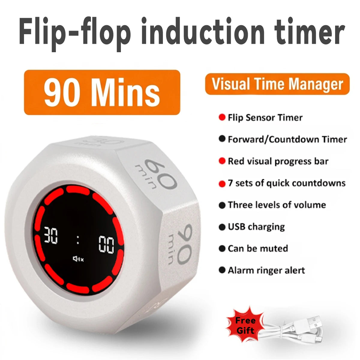 Gravity Sensor Pomodoro Countdown Timer