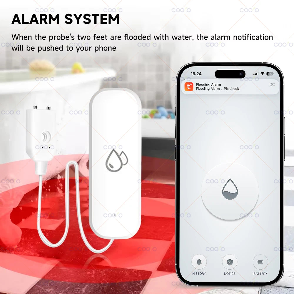 Tuya ZigBee Smart Water Leak Sensor