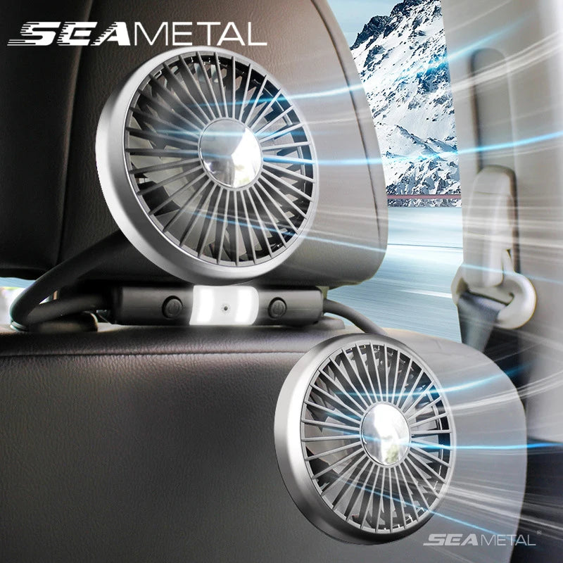 Dual Head Car USB Cooling Fan