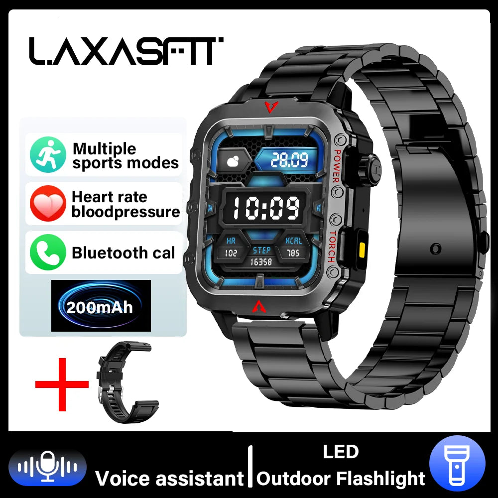LAXASFIT Outdoor Bluetooth Call Smartwatch