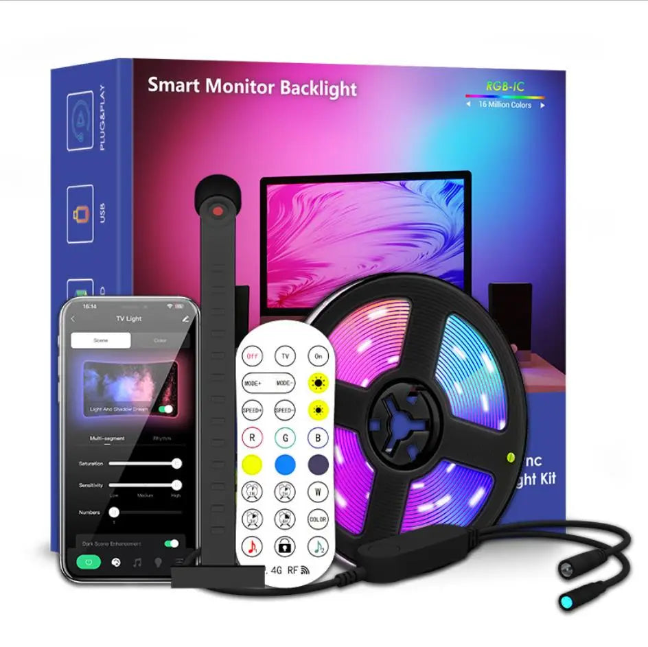RGBIC TV Backlight Strip Camera Sync