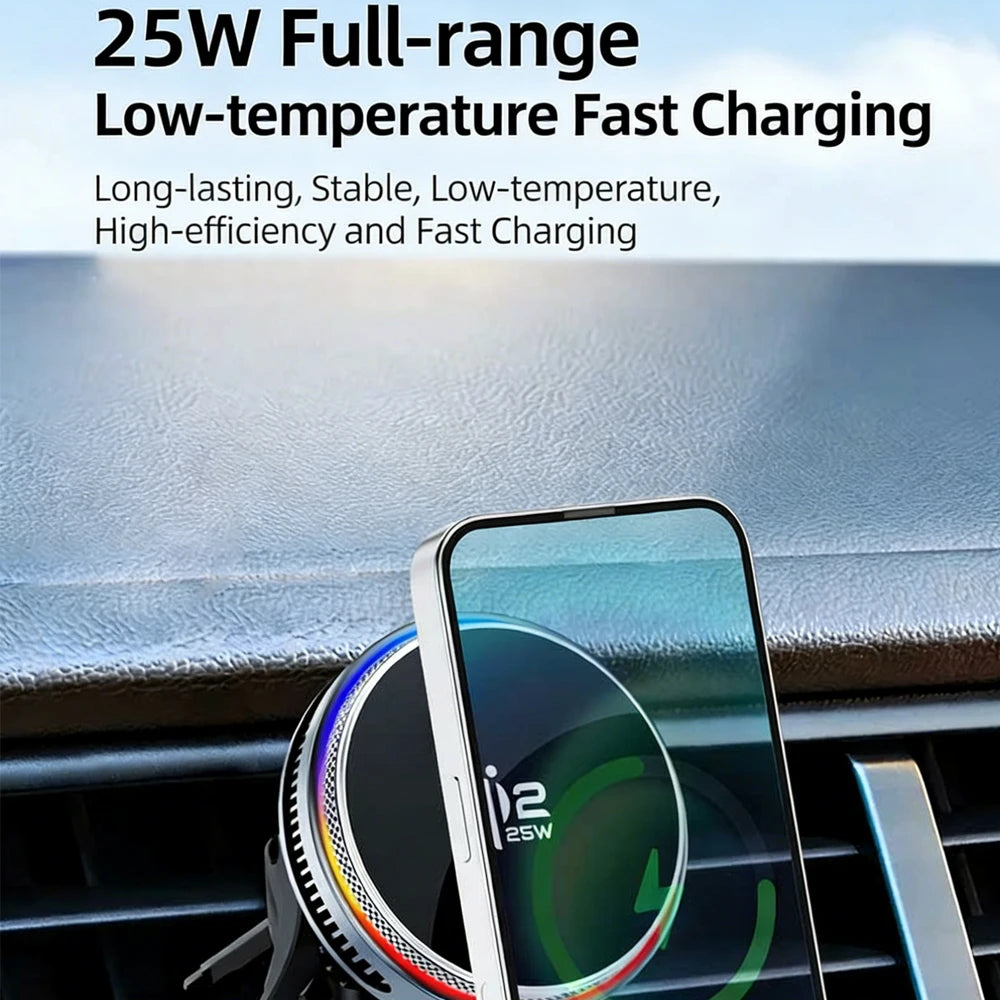 ACEFAST Qi2 25W Magnetic Car Charger