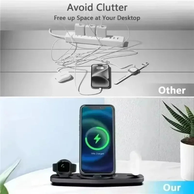 3-in-1 Desktop Wireless Charging Station