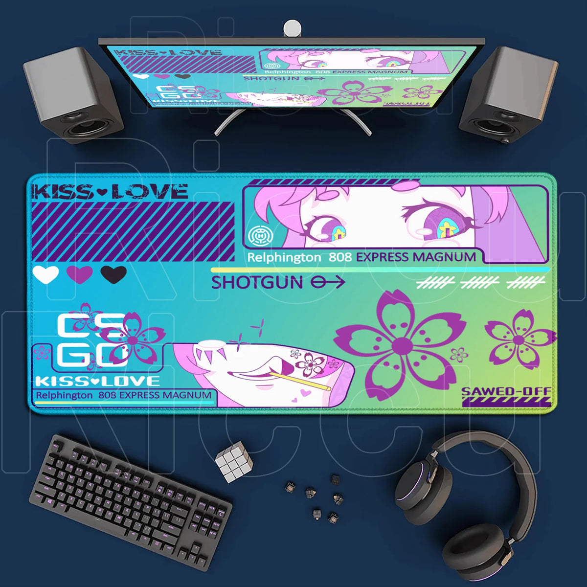 Pink CSGO Gaming Mouse Pad