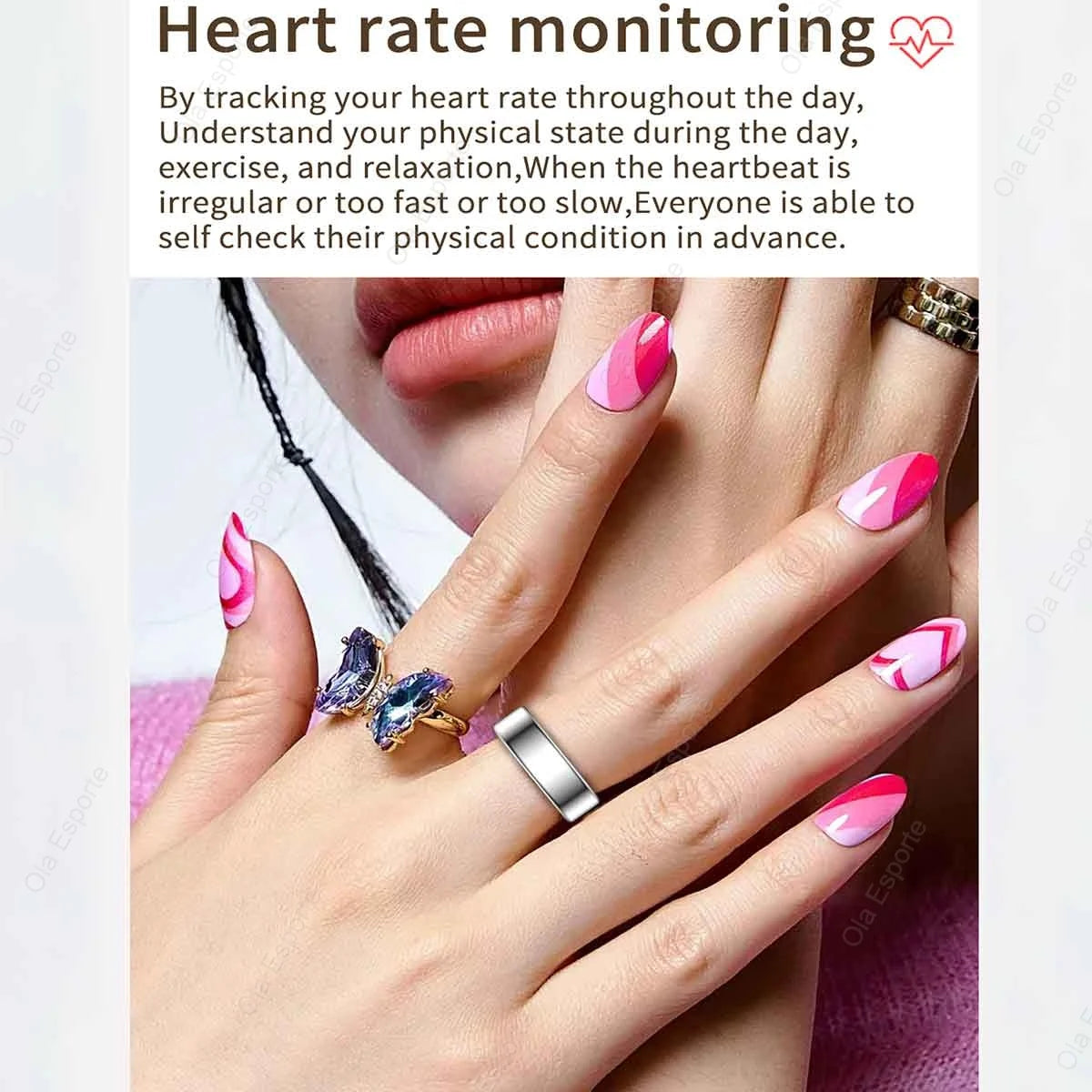 IP68 Smart Ring Health Tracker