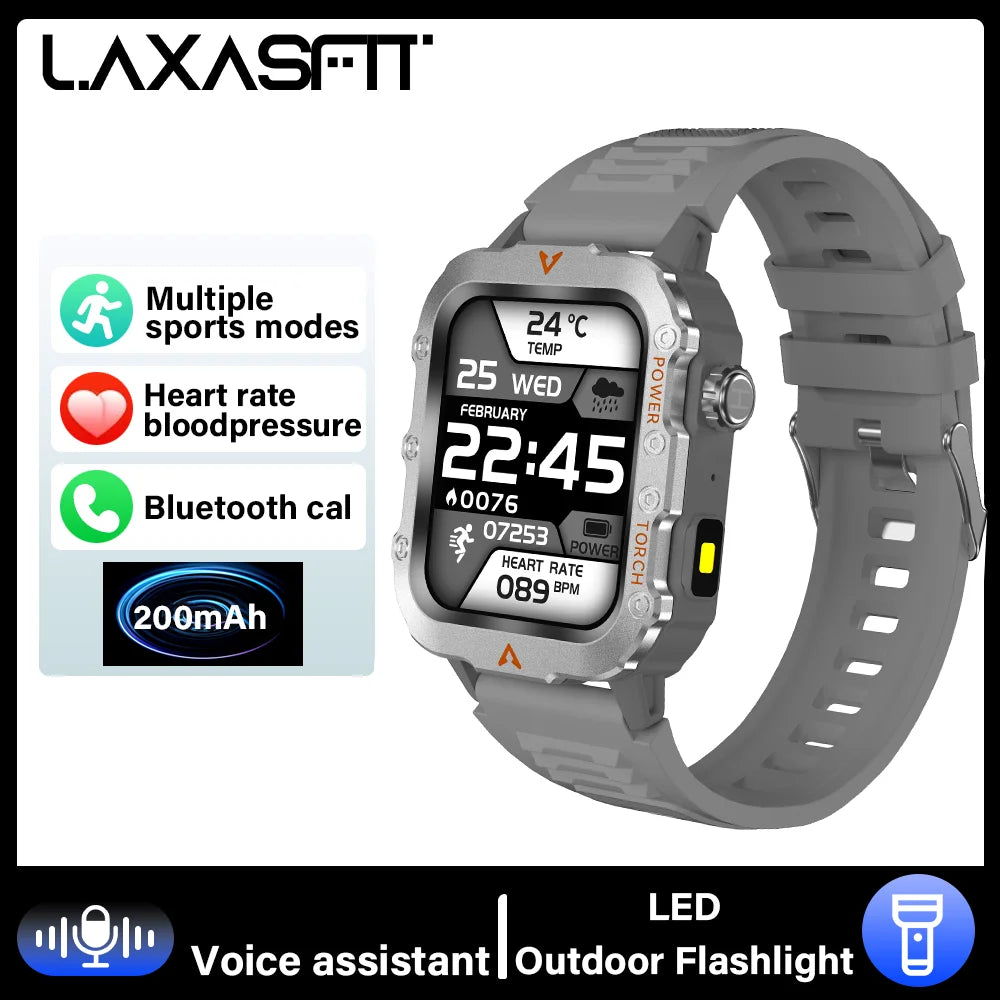LAXASFIT Outdoor Bluetooth Call Smartwatch