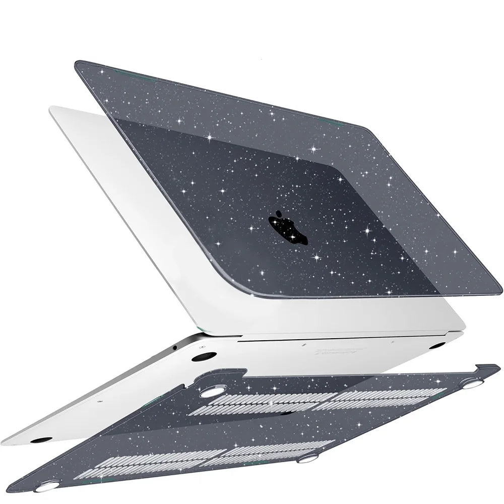 Glitter Clear MacBook Protective Case