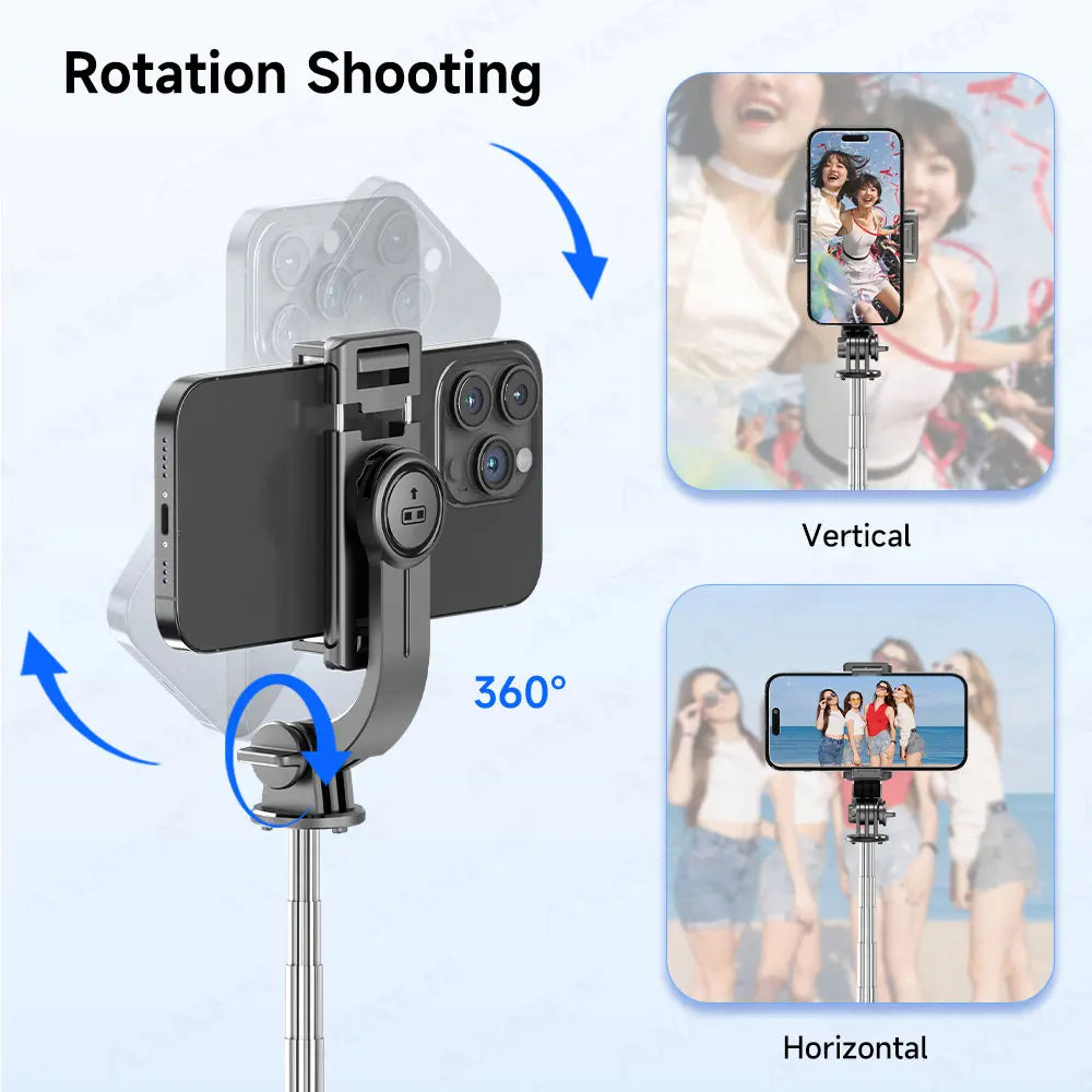 Bluetooth Selfie Stick Tripod With Light