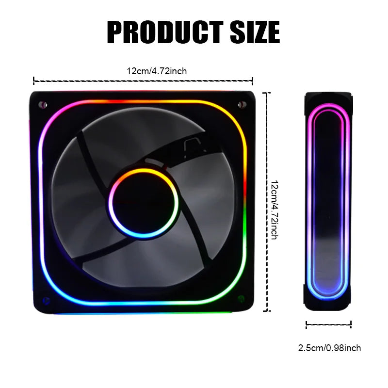 120mm RGB Computer Case Cooling Fan