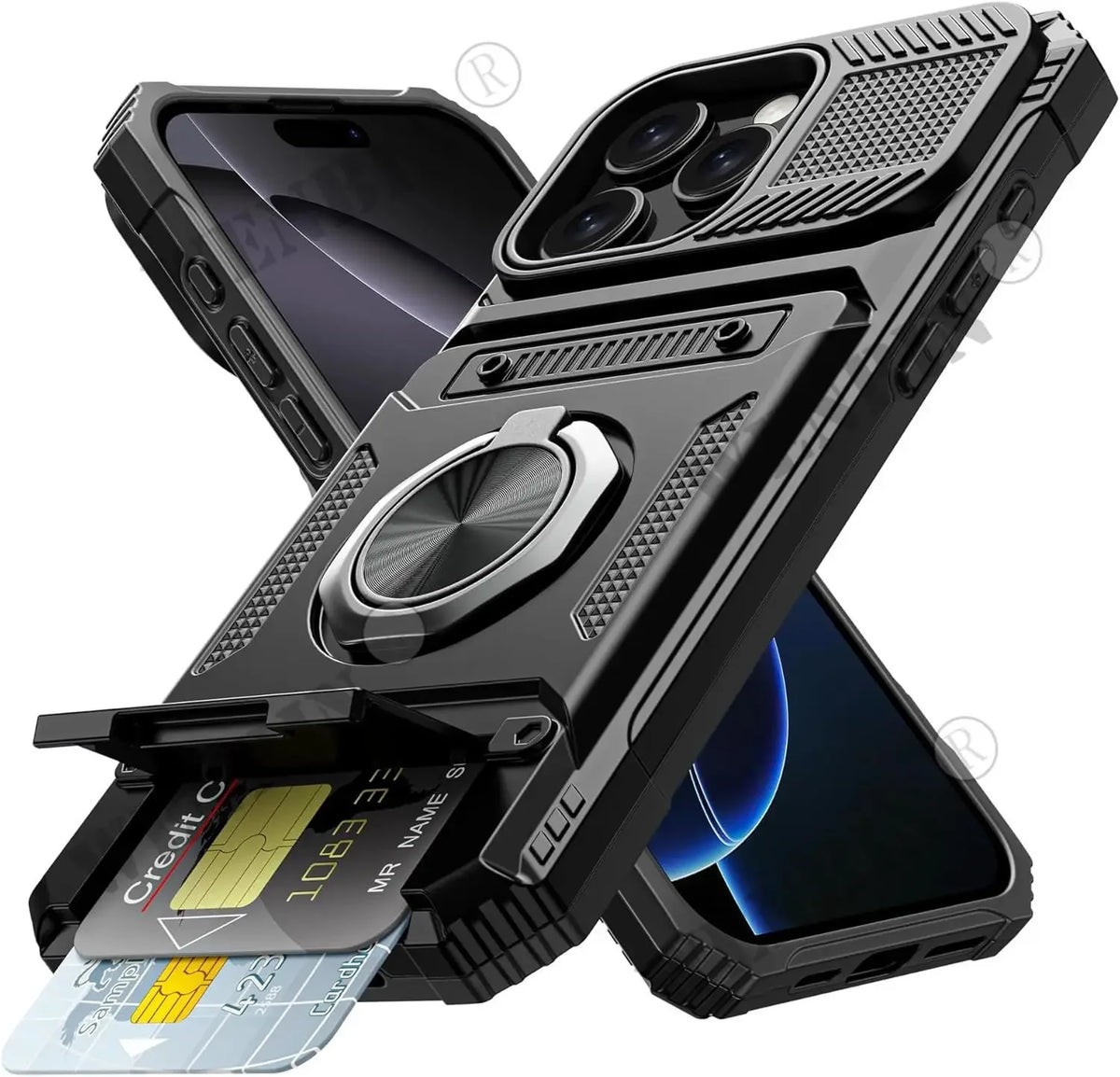 Magnetic iPhone Kickstand Wallet Case