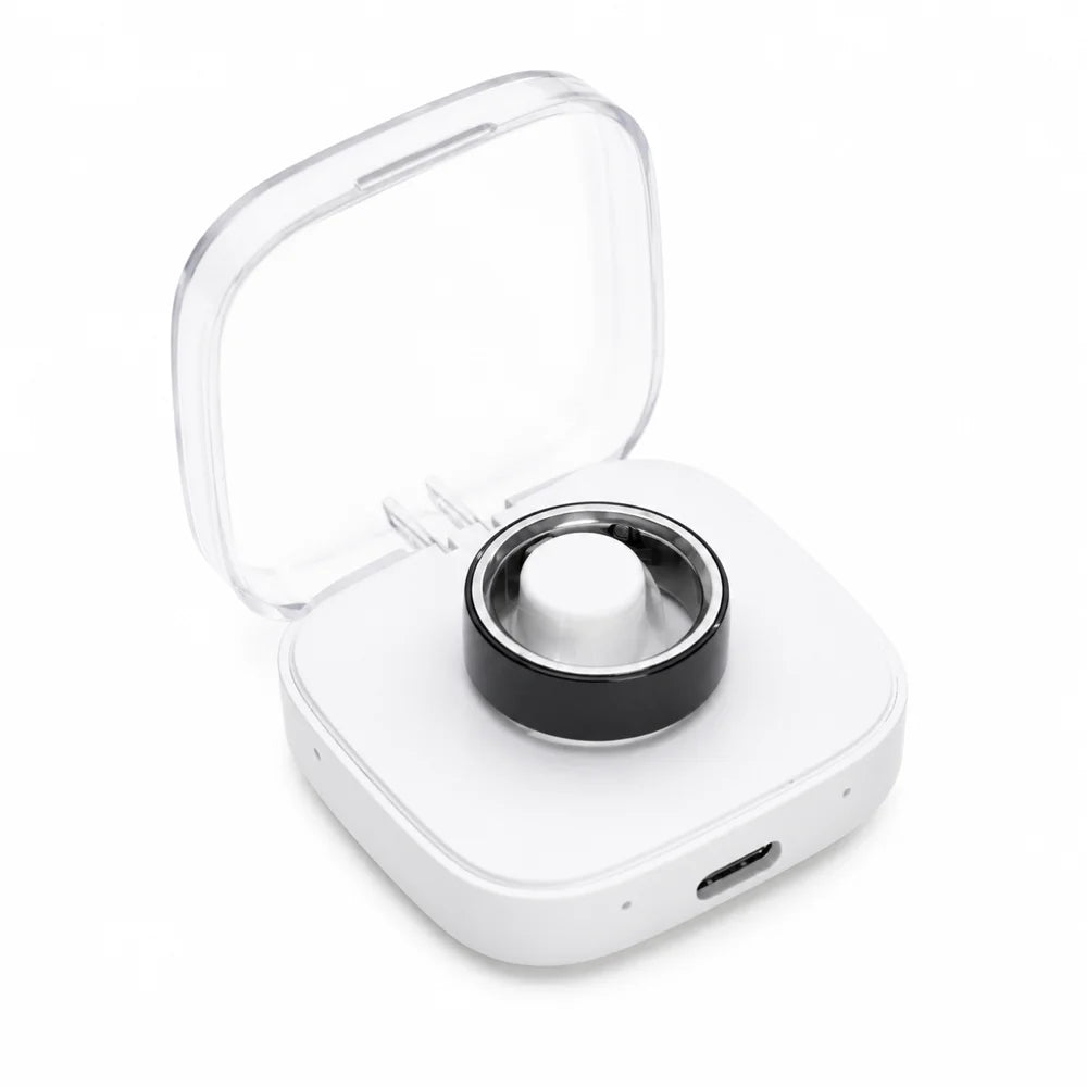 Ceramic Smart Ring Call Vibration Alerts