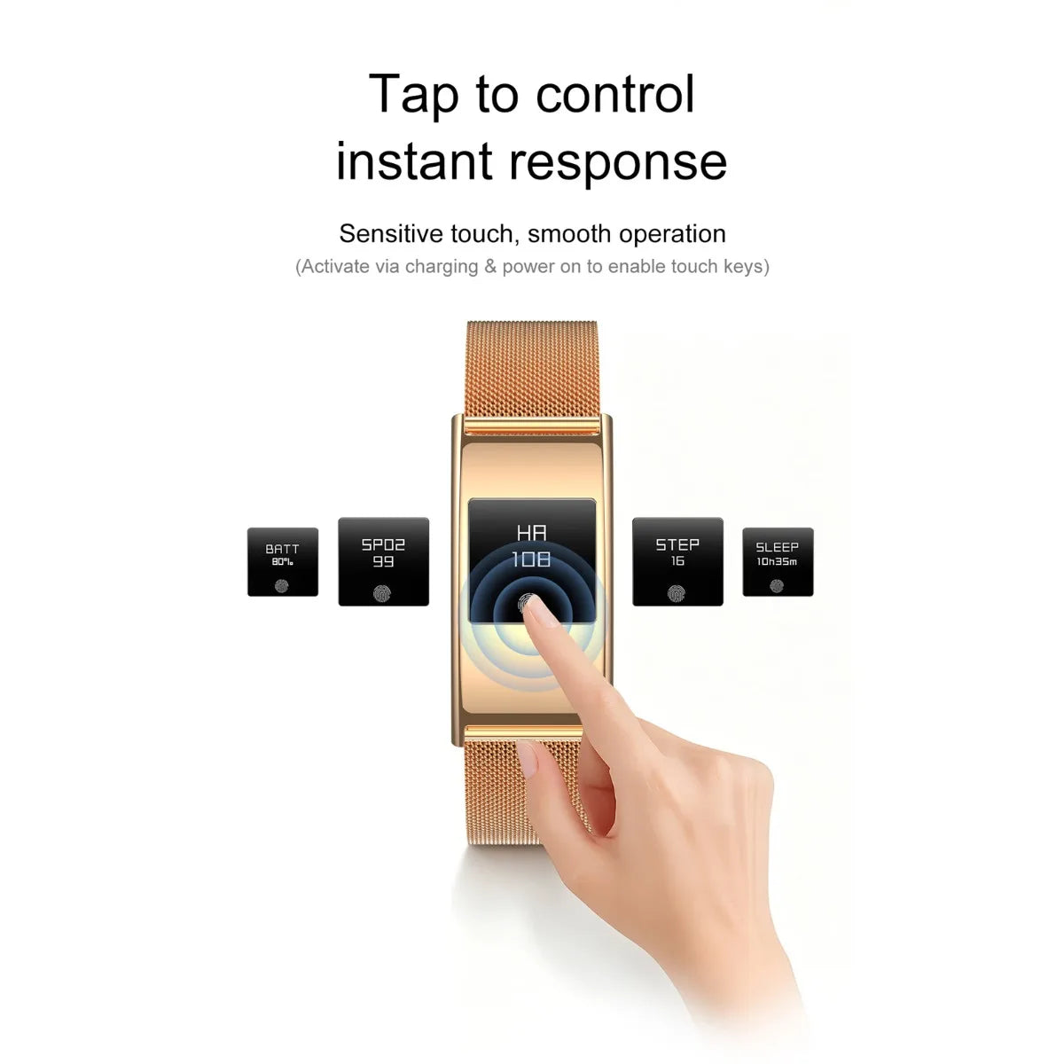 Ultra Slim Health Monitoring Smartwatch