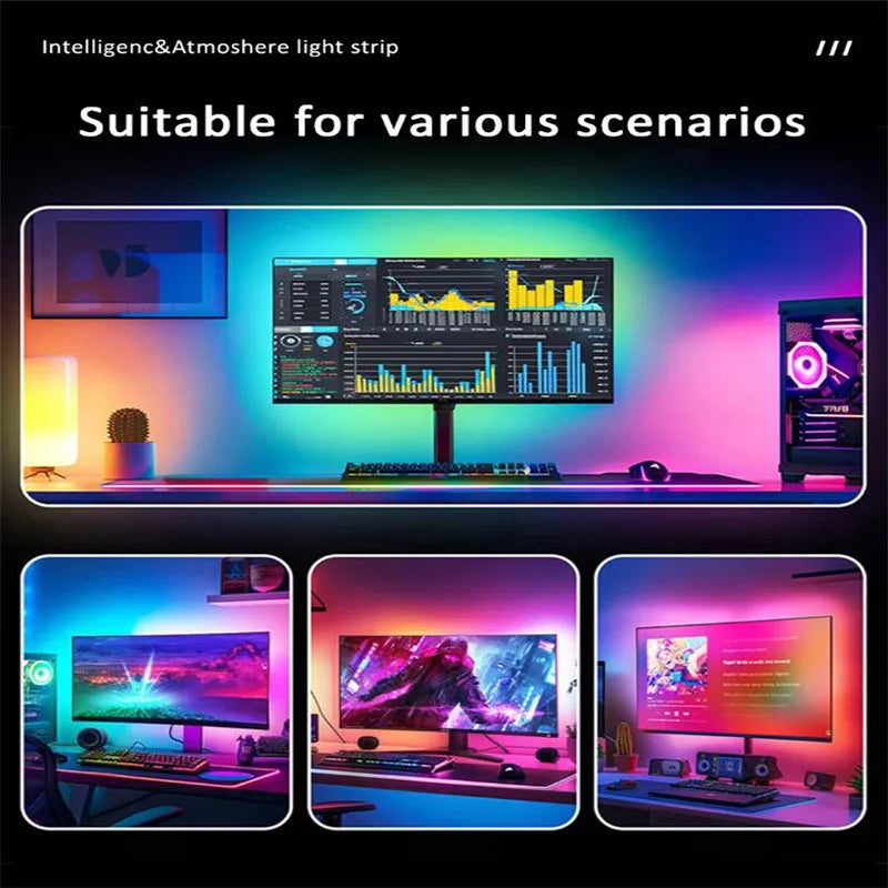RGBIC USB PC Monitor LED Lights
