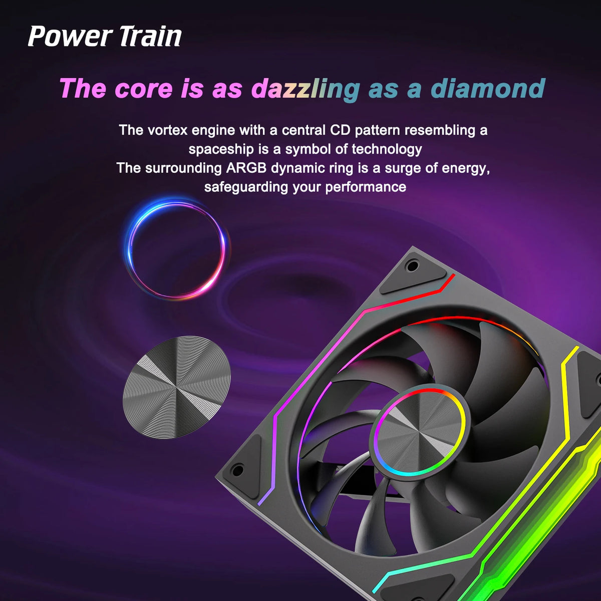 Power Train Prism 9 Pro ARGB Fan