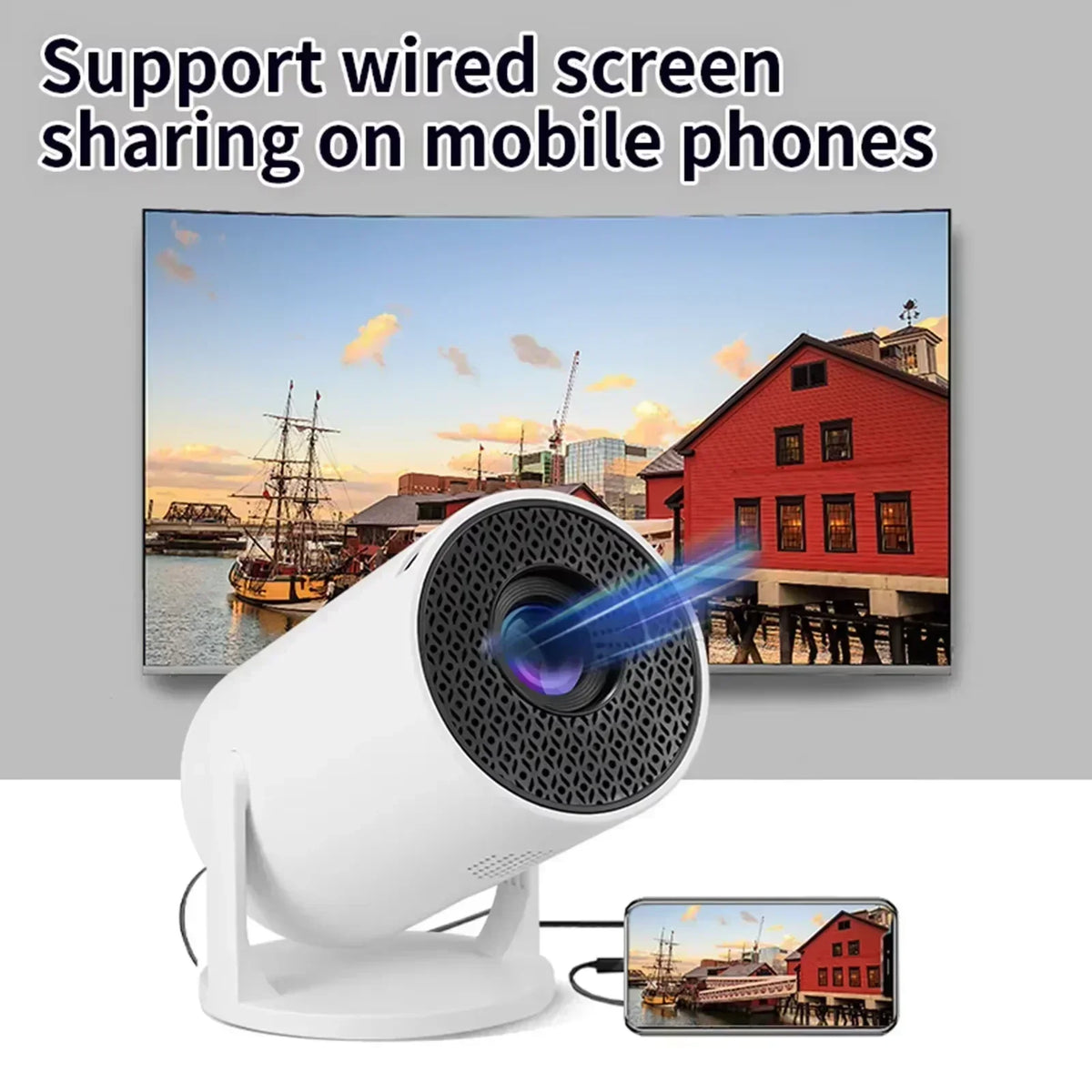 HY300 Smart Mini 4K Projector