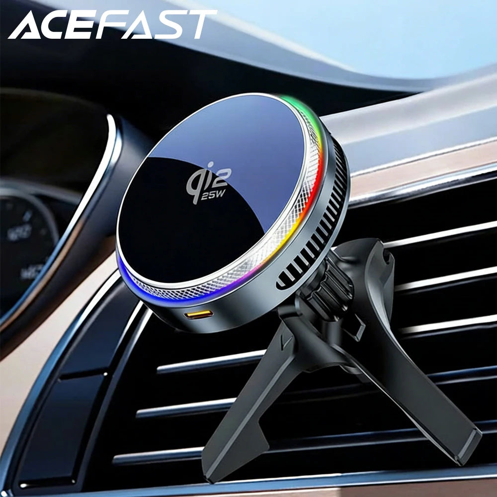 ACEFAST Qi2 25W Magnetic Car Charger