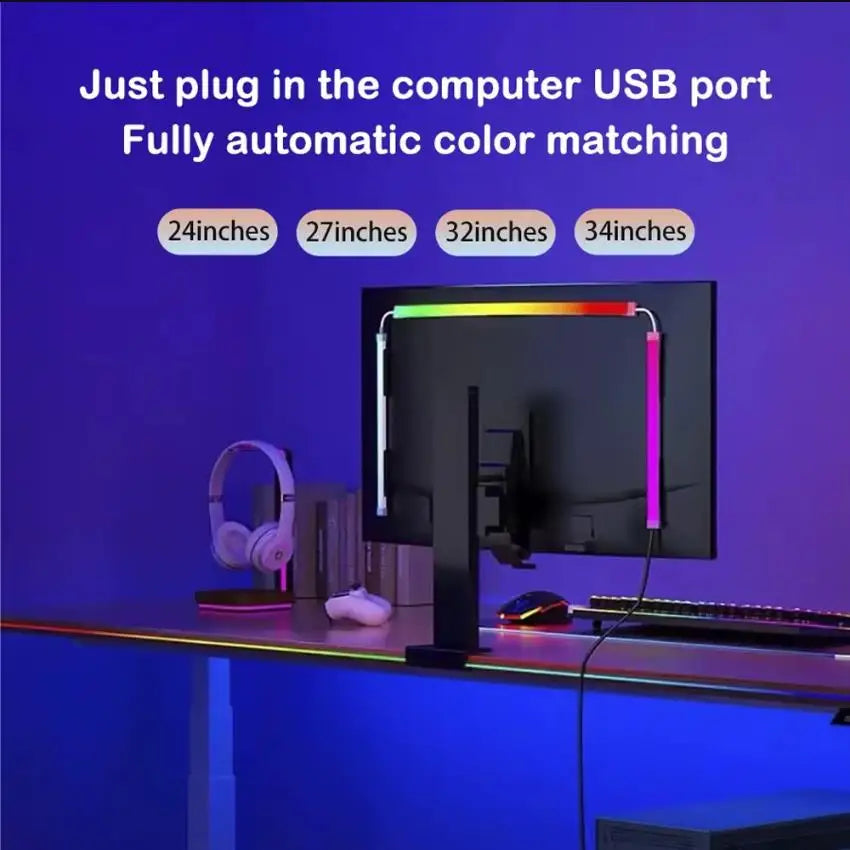 RGBIC USB PC Monitor LED Lights