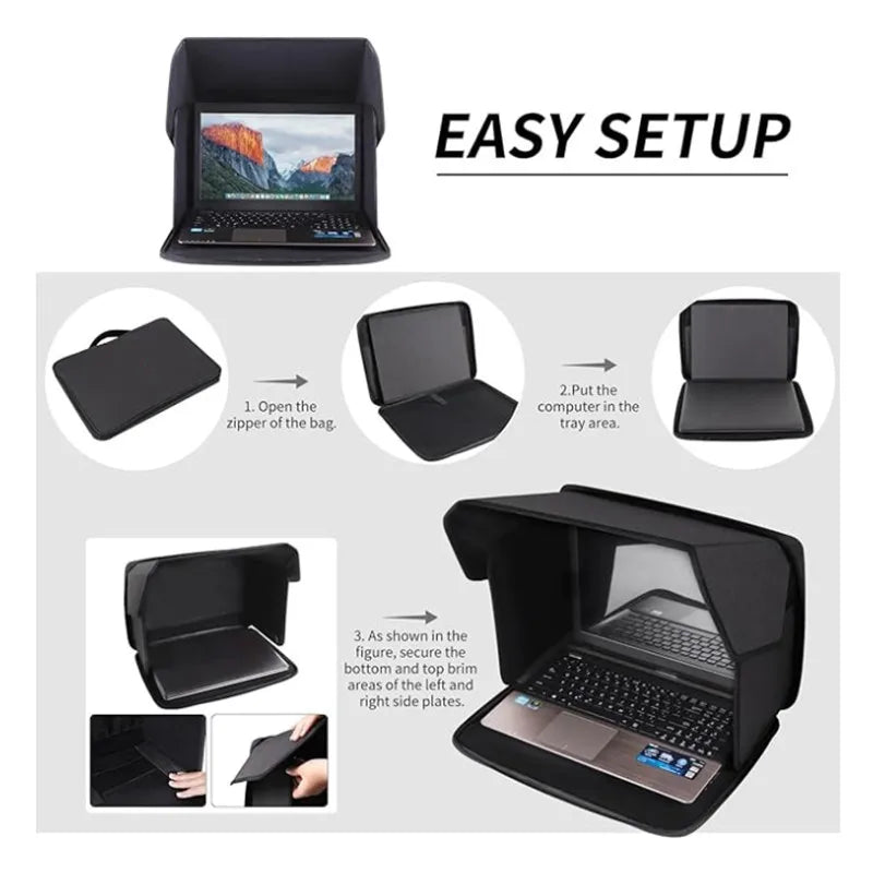 Foldable Laptop Anti-Glare Sun Hood