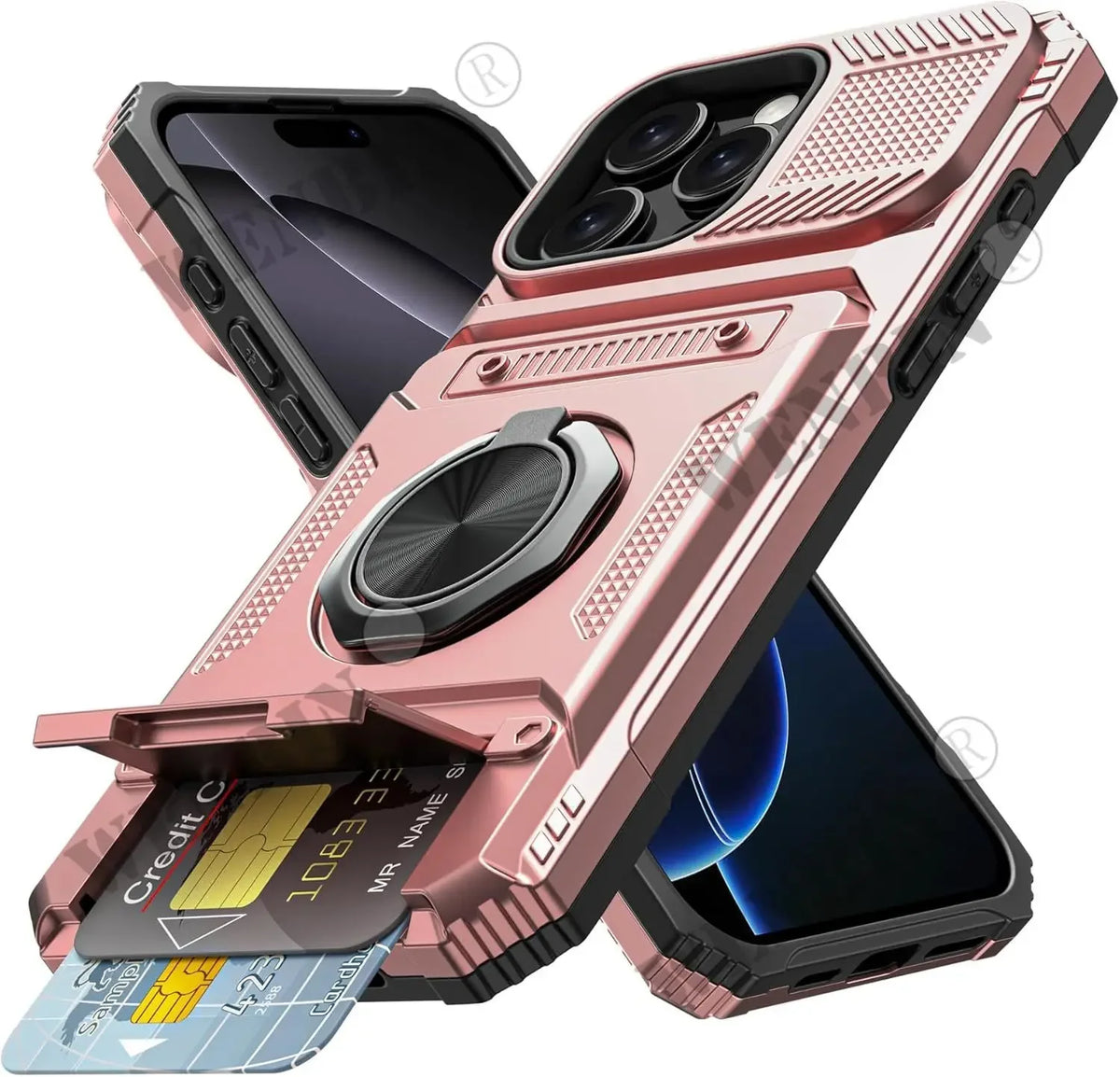 Magnetic iPhone Kickstand Wallet Case