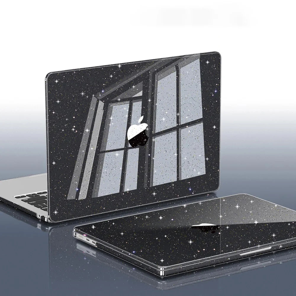 Glitter Clear MacBook Protective Case