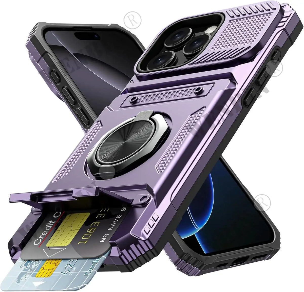Magnetic iPhone Kickstand Wallet Case