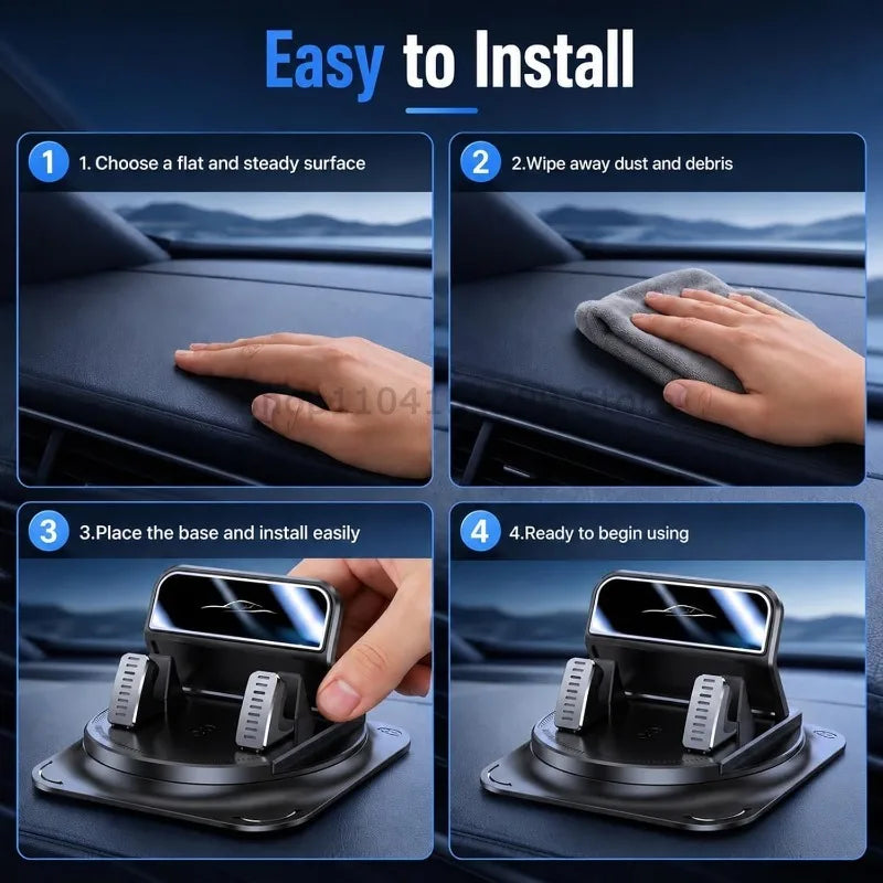 360° Rotating Dashboard Phone Holder