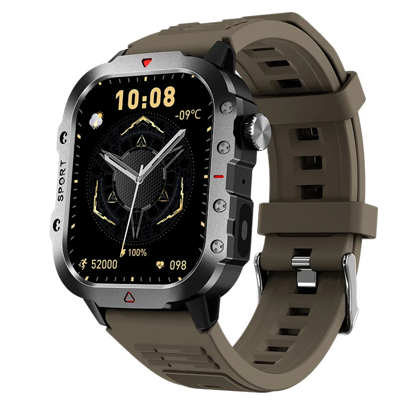Outdoor 2.01'' Men's Smartwatches Flashlight Fitness Clock Wireless Call Sports Wrist Smart Watches for Women IOS Android 2026