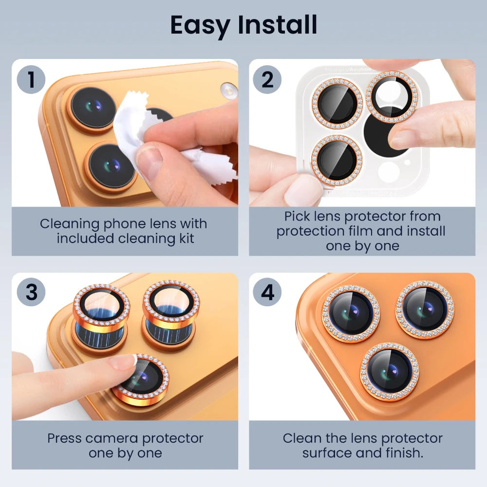 Diamond iPhone Camera Lens Protector