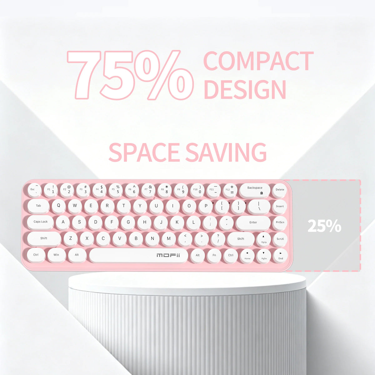 MOFII Idol Pink Wireless Keyboard Combo