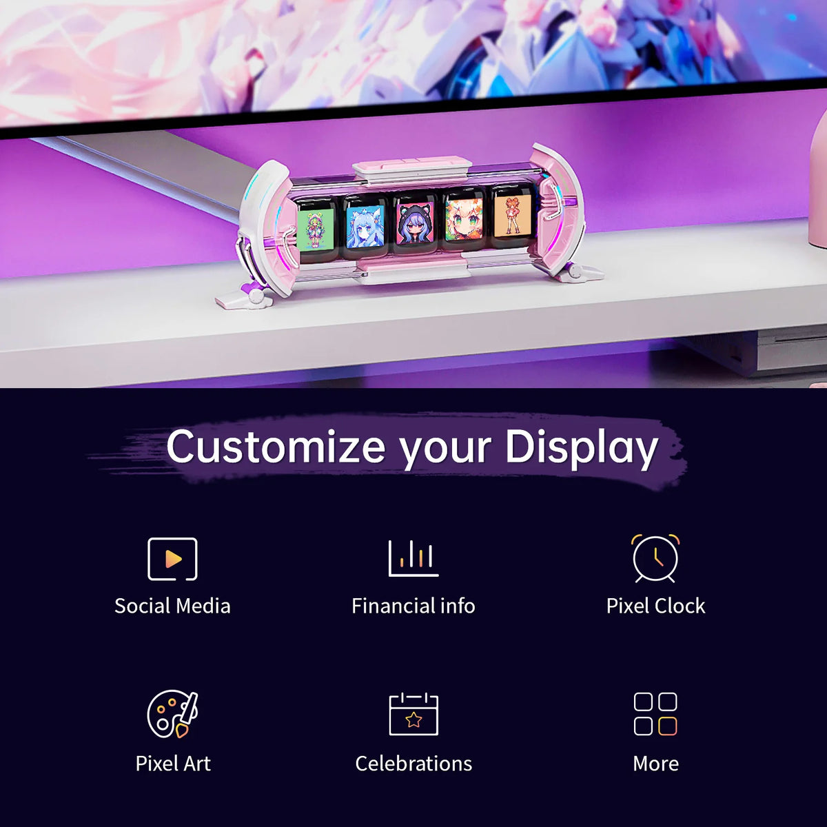 Divoom Times Gate Gaming Digital Clock
