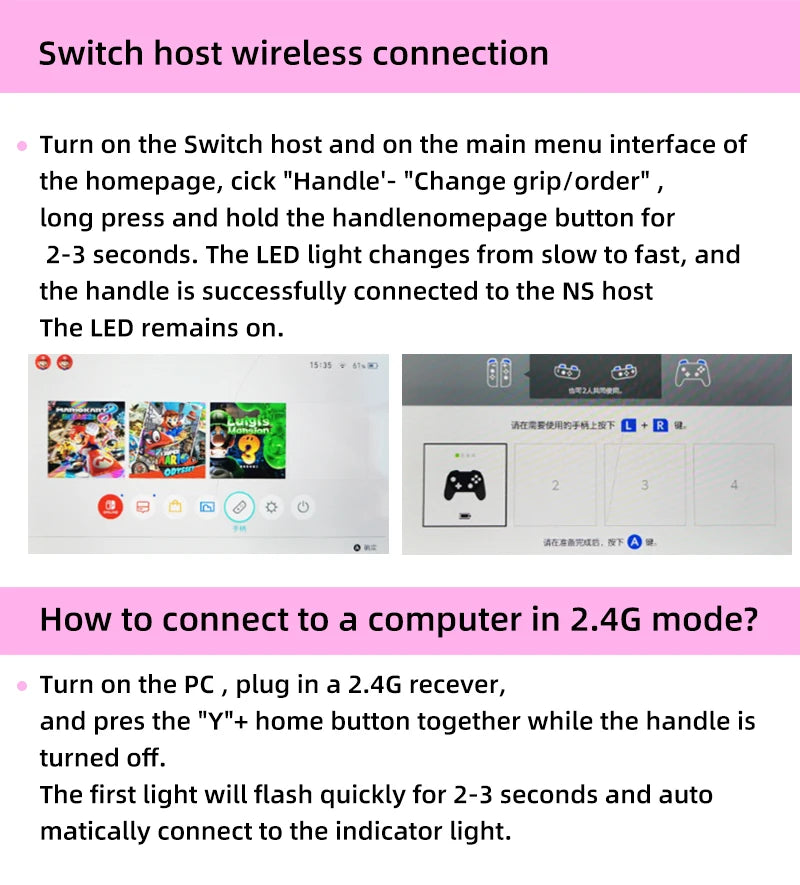Switch Pro Wireless Gaming Controller