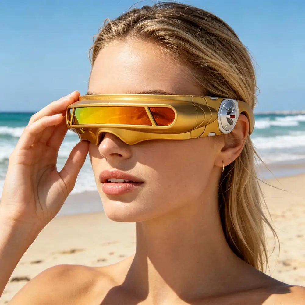 Cyberpunk UV400 Metal Frame Sunglasses