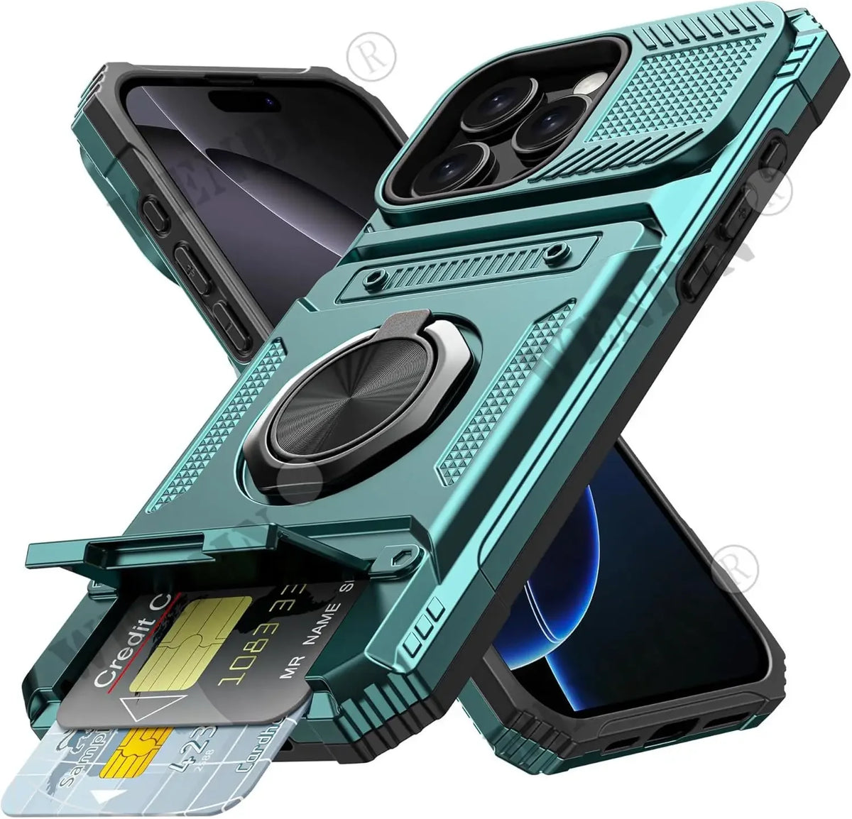 Magnetic iPhone Kickstand Wallet Case