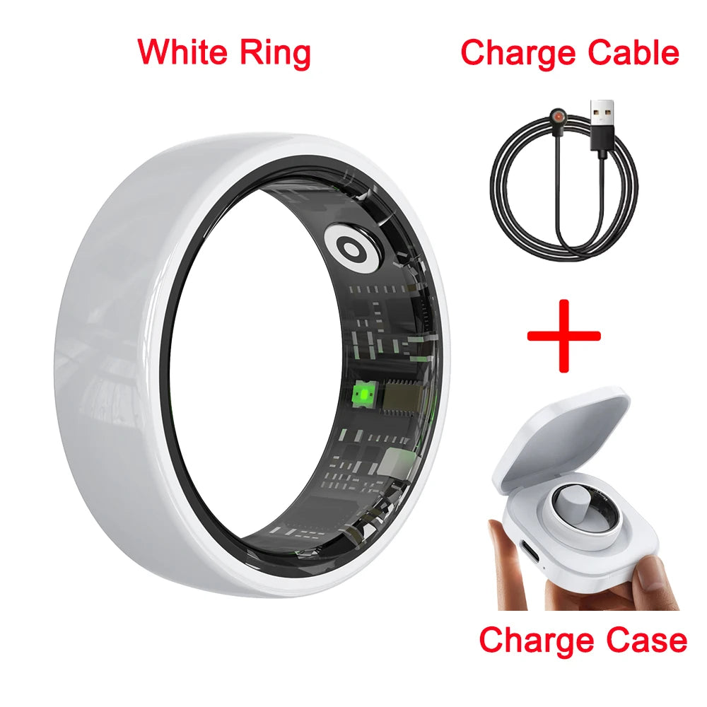 Ceramic Smart Ring Health Tracker